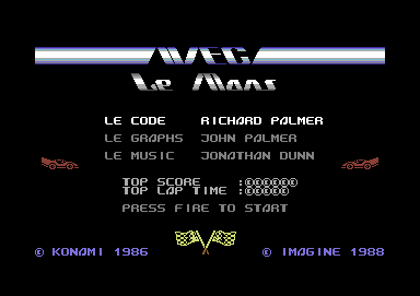 Wec Le Mans screenshot 4 for Commodore 64